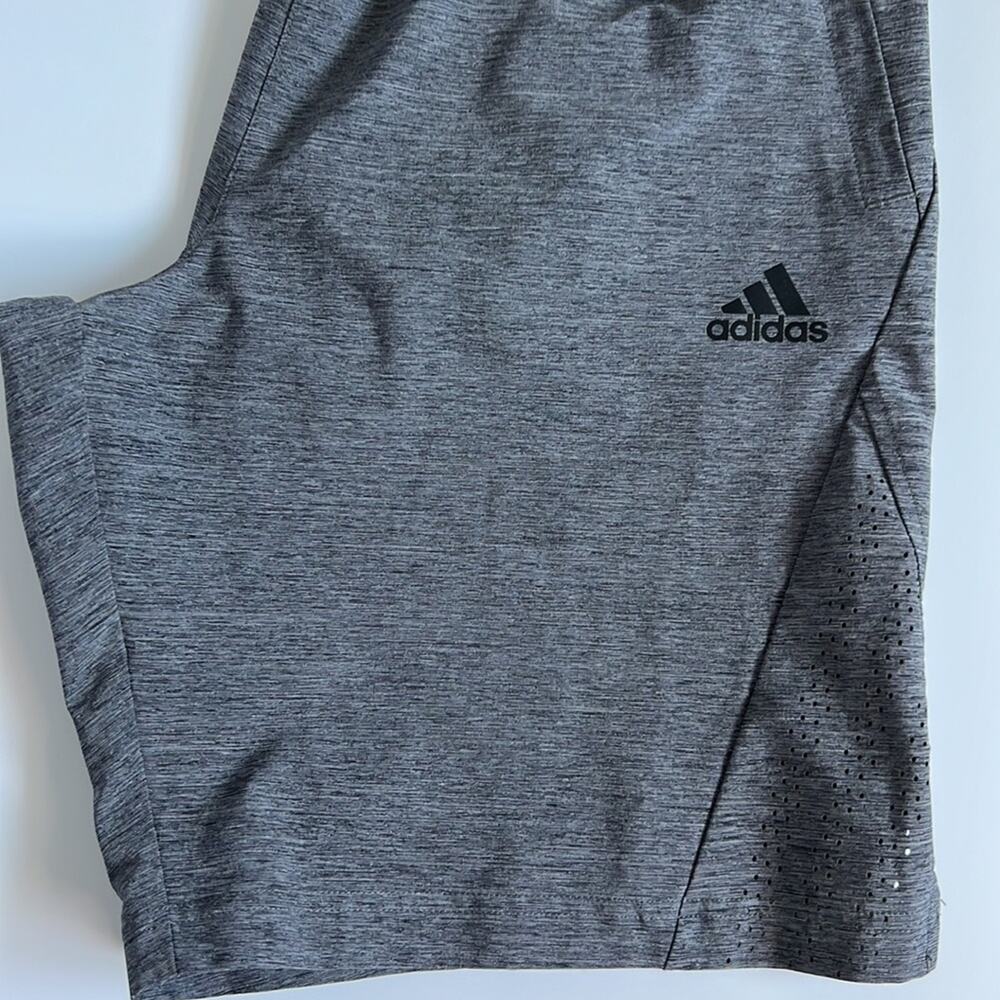 ADIDAS gray black activewear shorts small - Picture 3 of 5
